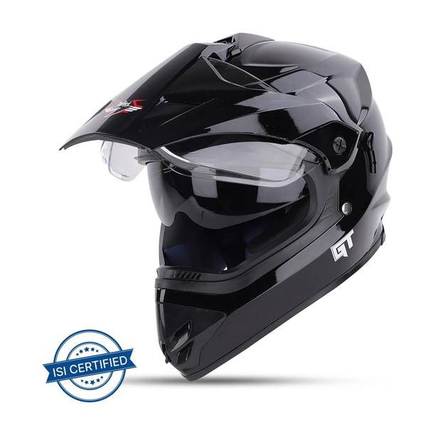 Steelbird Off Road GT ISI Certified Motocross for Men with Inner Sun Shield Motorbike Helmet