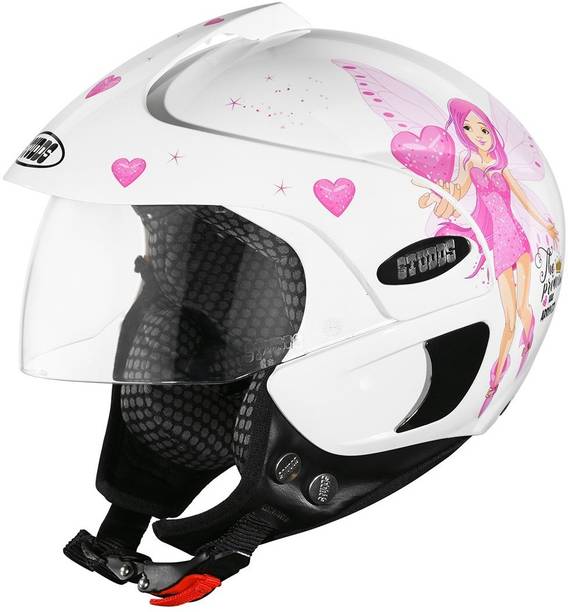स्टड्स Kids D2 Open Face KIDS Helmet For Girl's हेलमेट