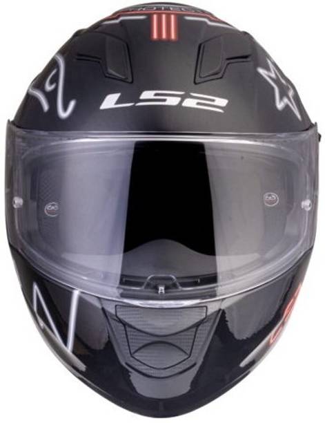 LS2 FF320 STREAM EVO NEON BLACK RED GREY XL हेलमेट