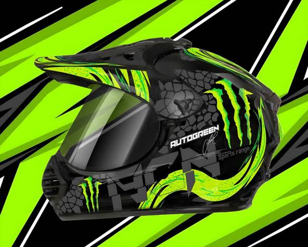 एजीएक्स Autogreen X7 Agn Monster ABS Material with Pc Visor हेलमेट