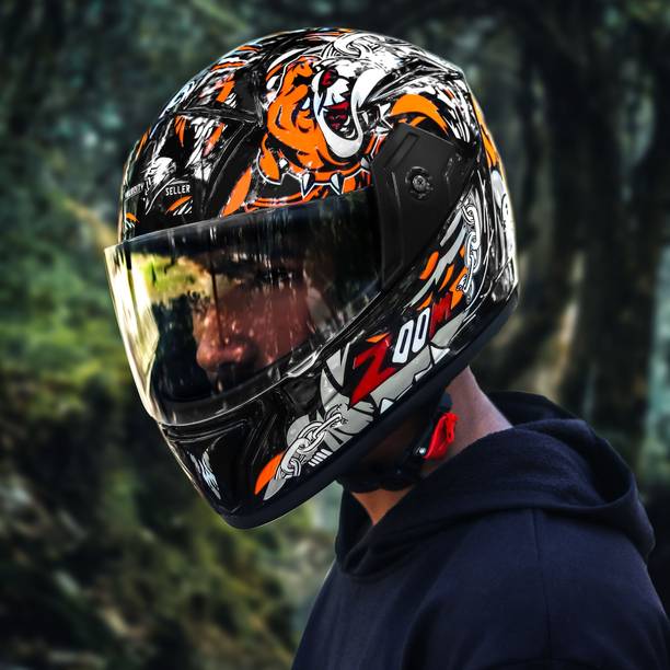 YOURCITYSELLER MODEL SUPER ORANGE PC Motorbike Helmet