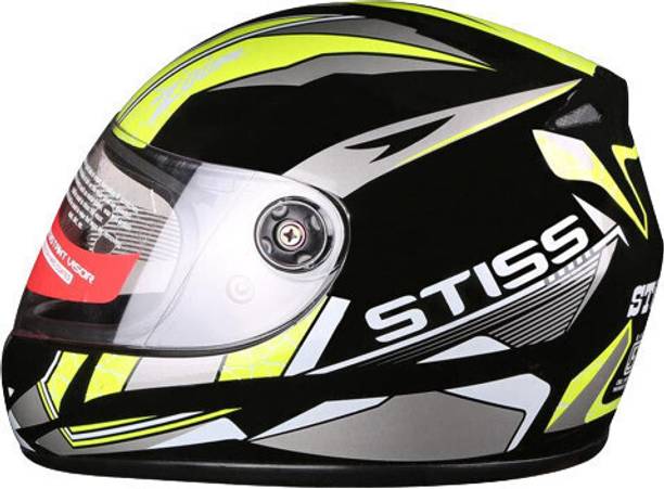 stiss Strong and Durable Stylish Matt Finish Full Face For Scooty Motorbike Helmet