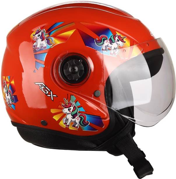 Agx ABS Material Unisex with Unbreakable Visor Motorbike Helmet