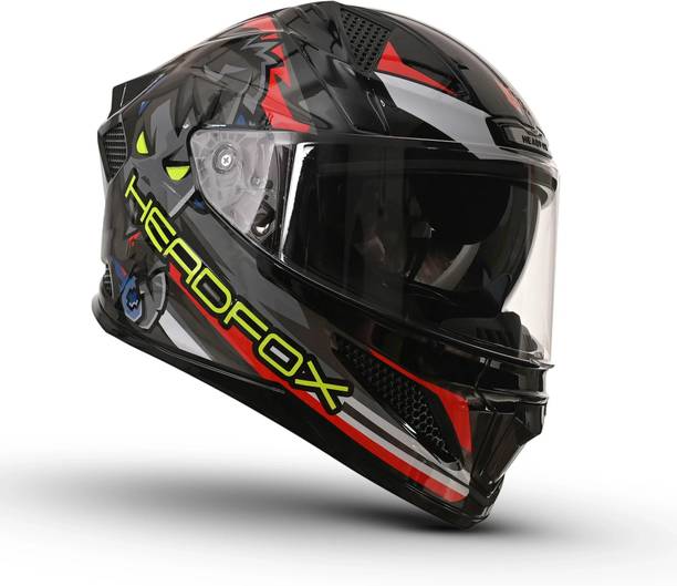 HEADFOX N2F AI Shady Smart Bluetooth Full Face Helmet for Men & Women with LED Blinker Motorbike Helmet
