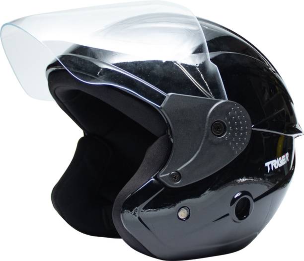 Cortex TRIGER Half Face Scratch Resistant Visor Size-Medium Motorbike Helmet