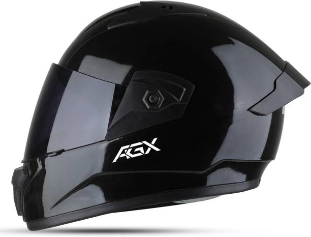 FOROLY Wonder Black ISI Certified with Anti UV Polycarbonate Visor ABS Material, Unisex Motorbike Helmet