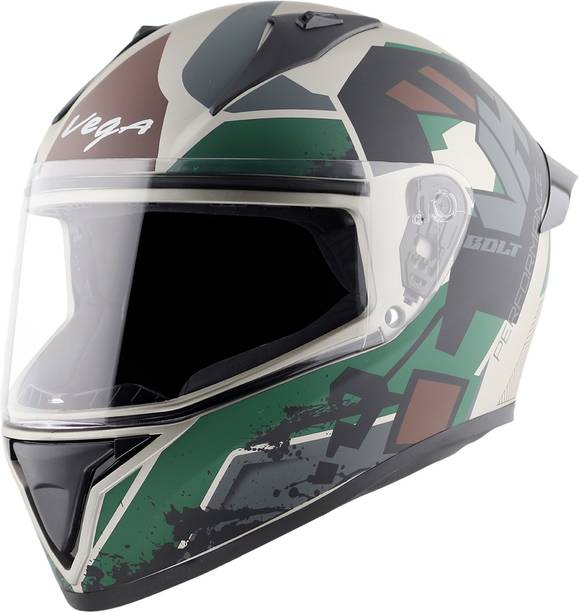 VEGA Bolt Army Motorbike Helmet