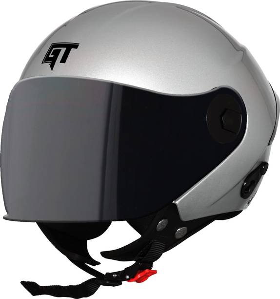 Steelbird SBH-64 GT Reflector ISI Certified Open Face Helmet for Women and Men Motorbike Helmet