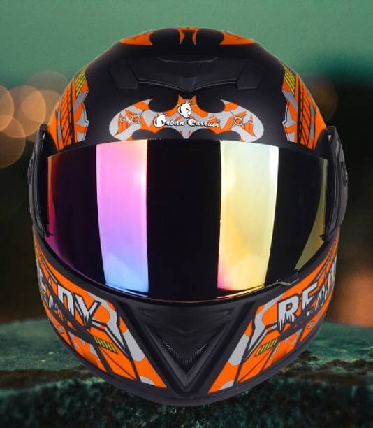 urban carrier ABS Material Full Face Rainbow Visor, UV Scratch Resistance Motorbike Helmet