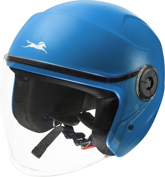TVS ACE ISI Certified Open face Unisex Helmet with Full Coverage Visor Motorbike Helmet
