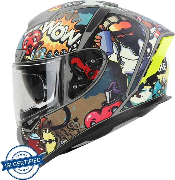 IGNYTE IGN-4 Subway Surfer ISI/DOT Certified Double Visor Full Face Graphic Helmet Motorbike Helmet