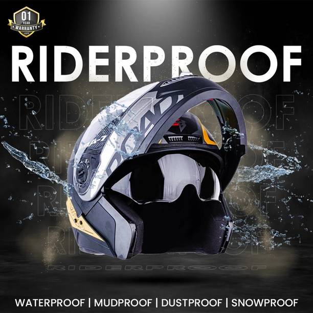 HEADFOX N2 Air 7 Smart Bluetooth GPS | Music | Calls | Waterproof | Voice Asst. Road DV Motorbike Helmet