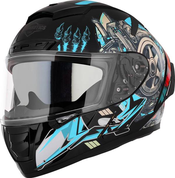 Steelbird SBH-32 Trickster Bluetooth ISI & Dot Certified Full Face Helmet for Men & Women Motorbike Helmet