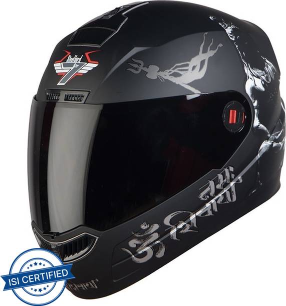 Steelbird SBA-1 Mahdev Matt Motorbike Helmet