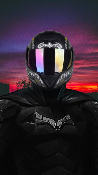 urban carrier ABS Material Full Face Rainbow Visor, UV Scratch Resistance Motorbike Helmet