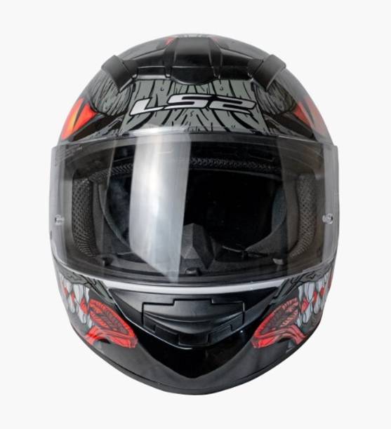 LS2 FF352 ROOKIE FIZZLE BLACK RED XL Motorbike Helmet