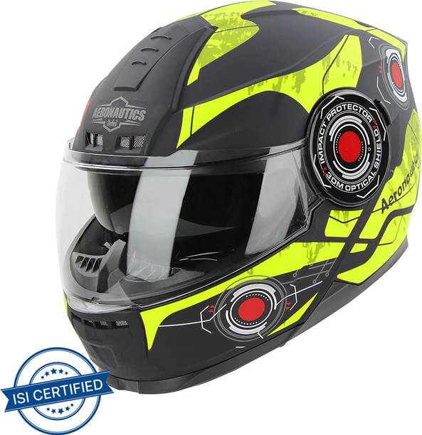 Steelbird Cyber ISI Certified Full Face Graphic Helmet for Men with Inner Smoke Sun Shield Motorbike Helmet