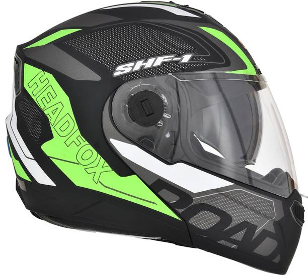 HEADFOX N2 Air 7 Smart Bluetooth Calls | Music | GPS | Waterproof | Voice Asst. Road DV Motorbike Helmet