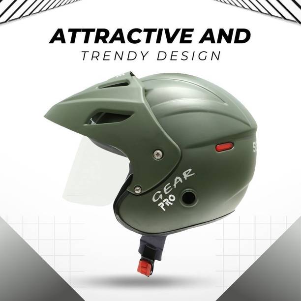 Paras Open Face Flip Up Sun Shield_ Motorbike Scooty _Helmet For Men Women _Girls Boys Motorbike Helmet