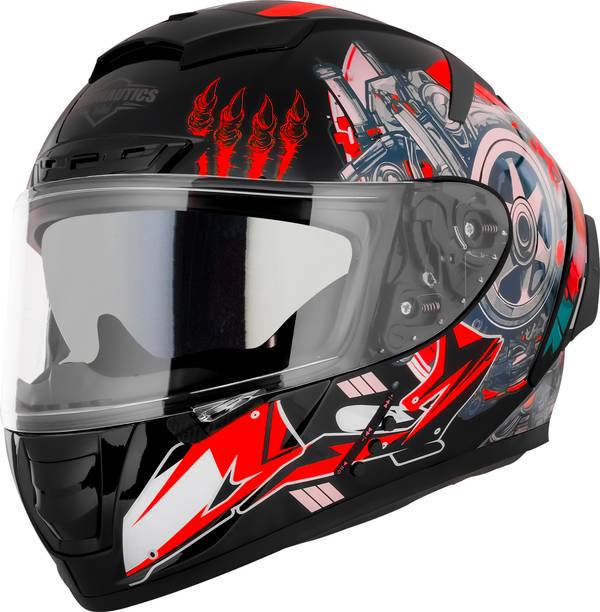 Steelbird SBH-32 Trickster Bluetooth ISI & Dot Certified Full Face Helmet for Men & Women Motorbike Helmet