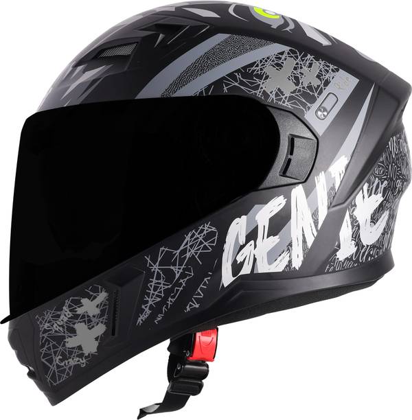 Steelbird SBA-21 Genie ISI Certified Full Face Graphic Helmet for Men & Women Motorbike Helmet