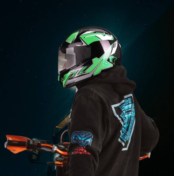 urban carrier ABS Material Full Face Rainbow Visor, UV Scratch Resistance Motorbike Helmet