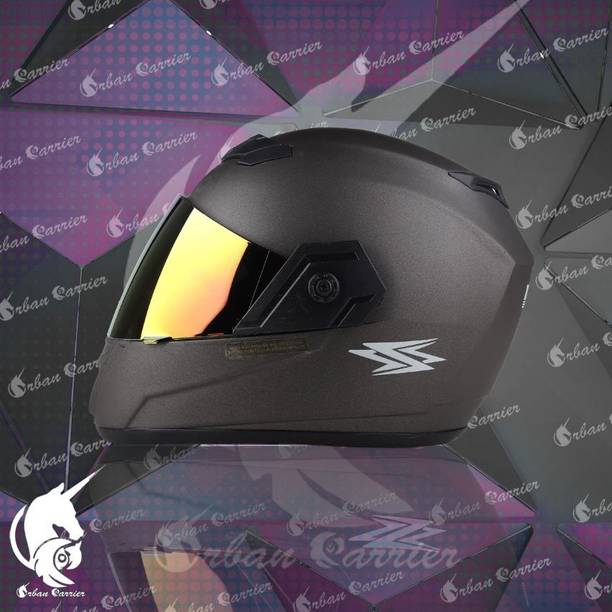 urban carrier ABS Material Full Face Rainbow Visor Helmet, UV Scratch Resistance(C92) Motorbike Helmet