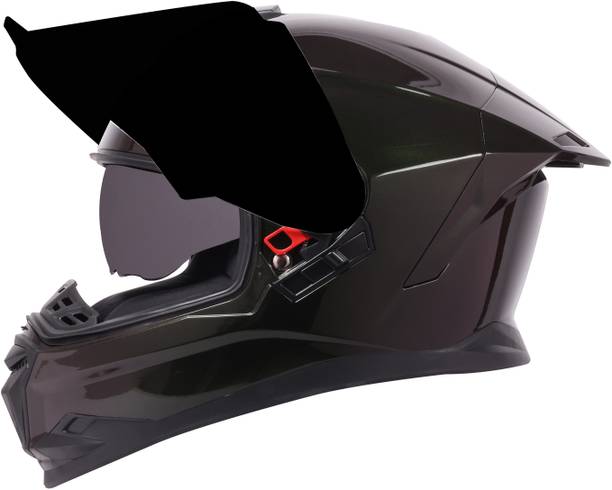 Steelbird SBH-57 Fighter ISI and DOT Certified Full Face Helmet for Men and Women Motorbike Helmet