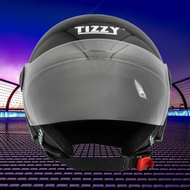 TIZZY Half Face ISI Marked High Material for Men & Women & Boy & Girl Scooty Motorbike Helmet