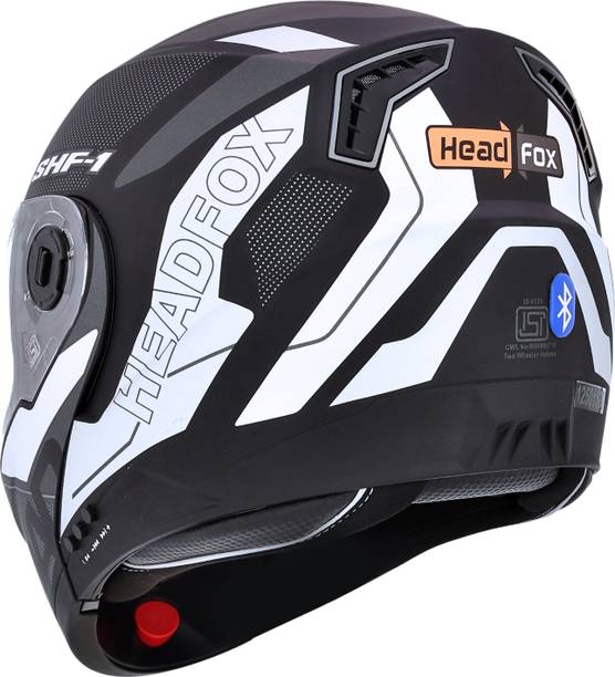 HEADFOX N2 Air 7 Smart Bluetooth Calls | Music | GPS | Waterproof | Voice Asst. Road DV Motorsports Helmet