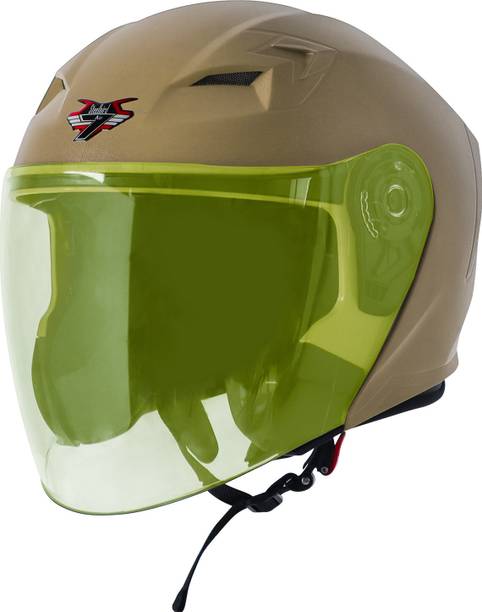 Steelbird SBA-17 7Wings ISI Certified Open Face Helmet for Men and Women Motorbike Helmet