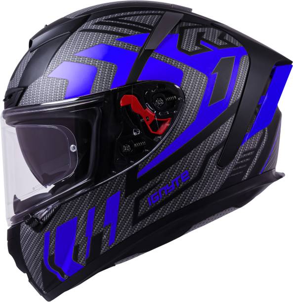 इगनाइट IGN-4 Atomixx ISI/DOT Certified Full Face Graphic Helmet with Inner Sun Shield हेलमेट