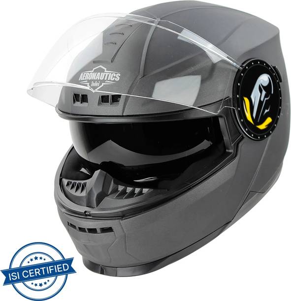 Steelbird SBH-40 ISI Certified Full Face Helmet for Men and Women with Inner Sun Shield Motorbike Helmet