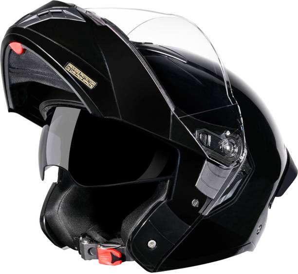 STUDDS Trooper Flip-up Full Face with Dual Visor Motorbike Helmet
