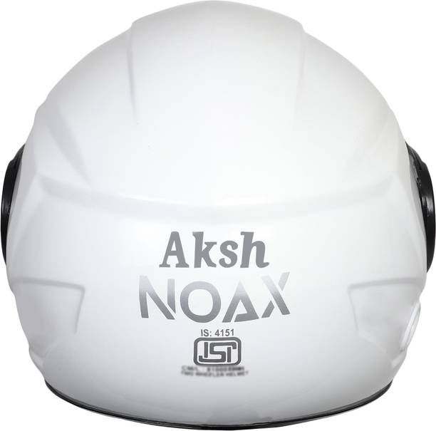 NOAX Kawach For Head NoX White Glossy Motorbike Helmet