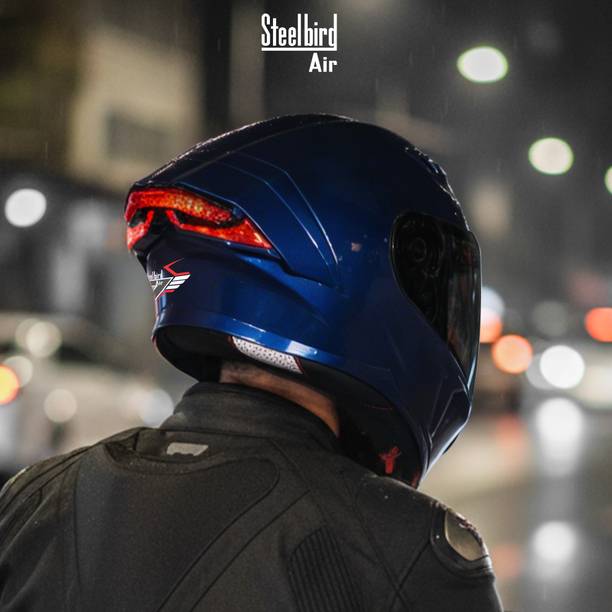 Steelbird SBA-11 7Wings LT ISI Certified Full-Face Helmet For Men with Inner Sun