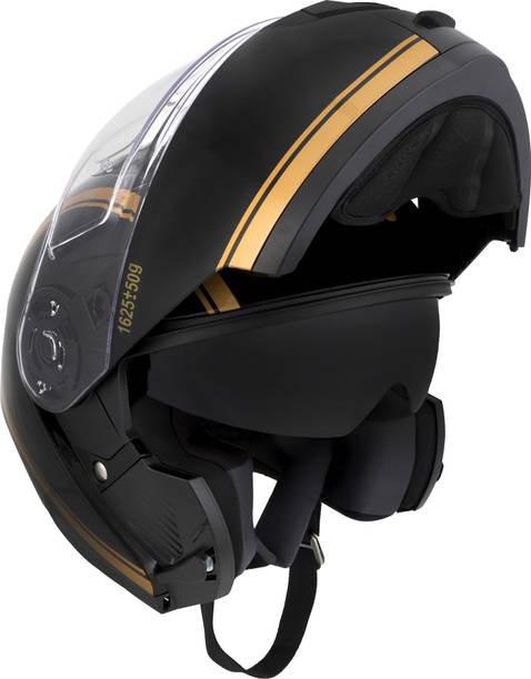 ROYAL ENFIELD J1B Lightwing Modular Helmet Black (XL) 62 Cm Motorbike Helmet