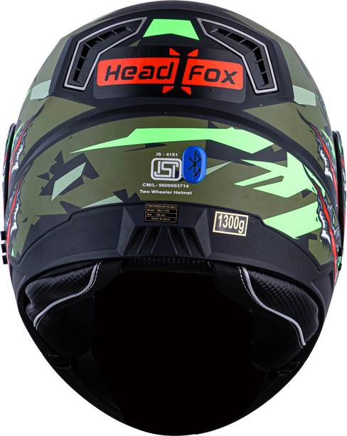 HEADFOX Smart Bluetooth N2 Air 7 Calls |Voice Asst. | GPS | Waterproof | Music Winner DV Motorbike Helmet