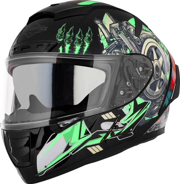 Steelbird SBH-32 Trickster Bluetooth ISI & Dot Certified Full Face Helmet for Men & Women Motorbike Helmet