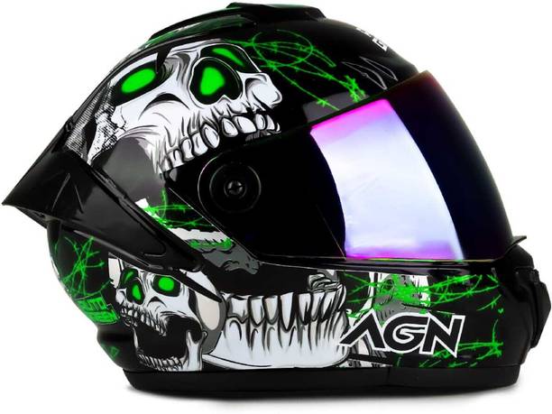 Agx Devil Speed ABS Material with Rainbow Visor Motorbike Helmet
