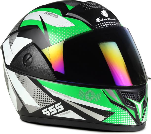 urban carrier ABS Material Full Face Rainbow Visor, UV Scratch Resistance Motorbike Helmet