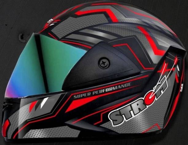 ARCDURA Samrat Strom ABS Material with Rainbow Visor FX16-X196 Motorbike Helmet
