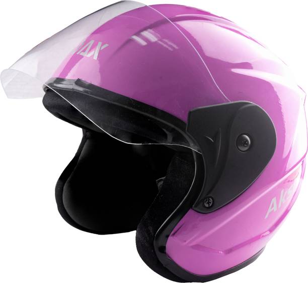 Aksh pink open face helmet18 Motorbike Helmet