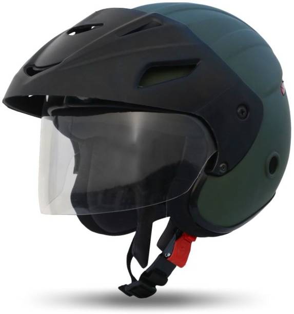 SECURE Open Face Flip Up Motorbike Scotty Helmet For Men Women Girls Boys Helmet Motorbike Helmet