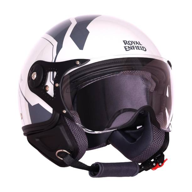 ROYAL ENFIELD AirForce 1 1901 Open Face with Visor | ISI & DOT Certified | For Men & Women Motorbike Helmet