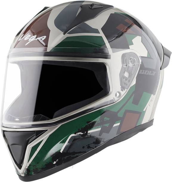 VEGA Bolt Army Motorbike Helmet