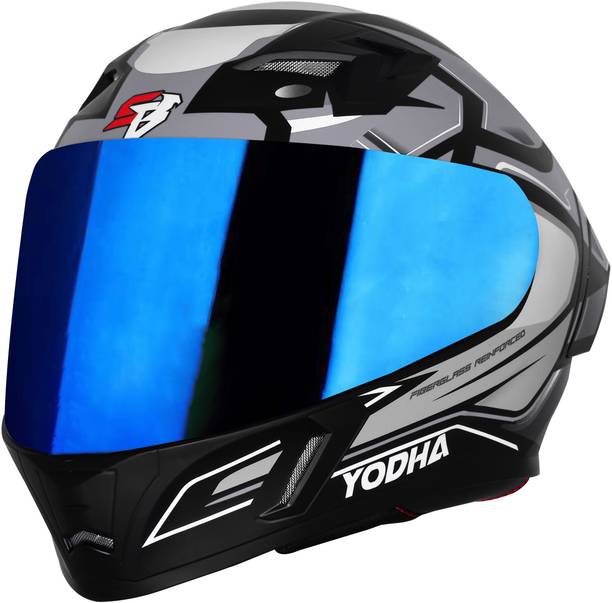 Steelbird SBA-11 Yodha ISI Certified Full Face Graphic Helmet for Men and Women Motorbike Helmet