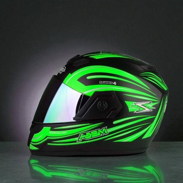 deletion Mega with Rainbow Visor ABS Material (PP-1) Motorbike Helmet
