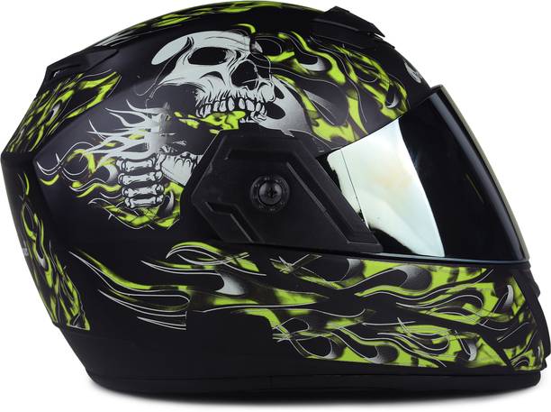 urban carrier ABS Ghost Rider Full Face Rainbow Visor Motorbike Helmet