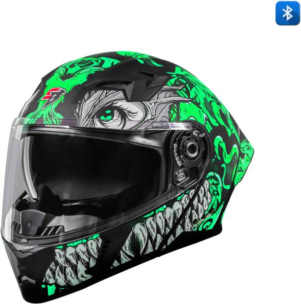 Steelbird SBA-20 Draco Bluetooth Full Face ISI Certified Helmet for Men Motorbike Helmet
